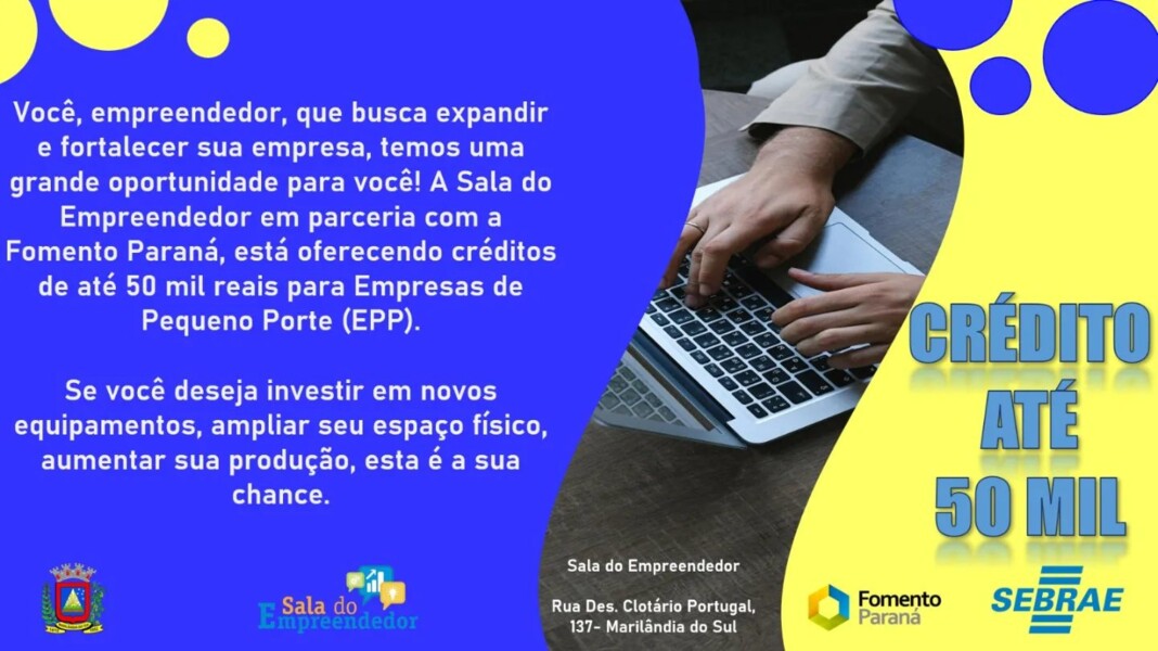 sala-do-empreendedor-oferta-ate-r-50-mil-para-empresas-de-pequeno-porte-saiba-mais