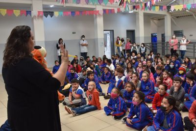 Escolas municipais de Marilândia recebem palestra sobre saúde bucal