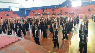 Ginásio Mario Leão recebeu centenas de praticantes de Kung Fu