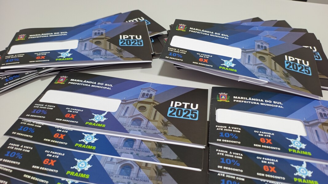 IPTU 2025: carnês são entregues em Marilândia do Sul 