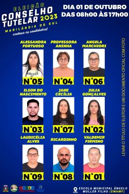 Eleição do Conselho Tutelar: conheça os candidatos de Marilândia do Sul 