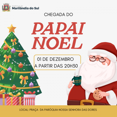 Papai Noel chega em Marilândia do Sul nesta sexta-feira (1/12)