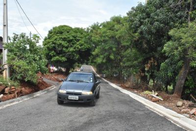 Prefeitura realiza projeto de asfalto na Rua Santo Antônio e em outras três localidades